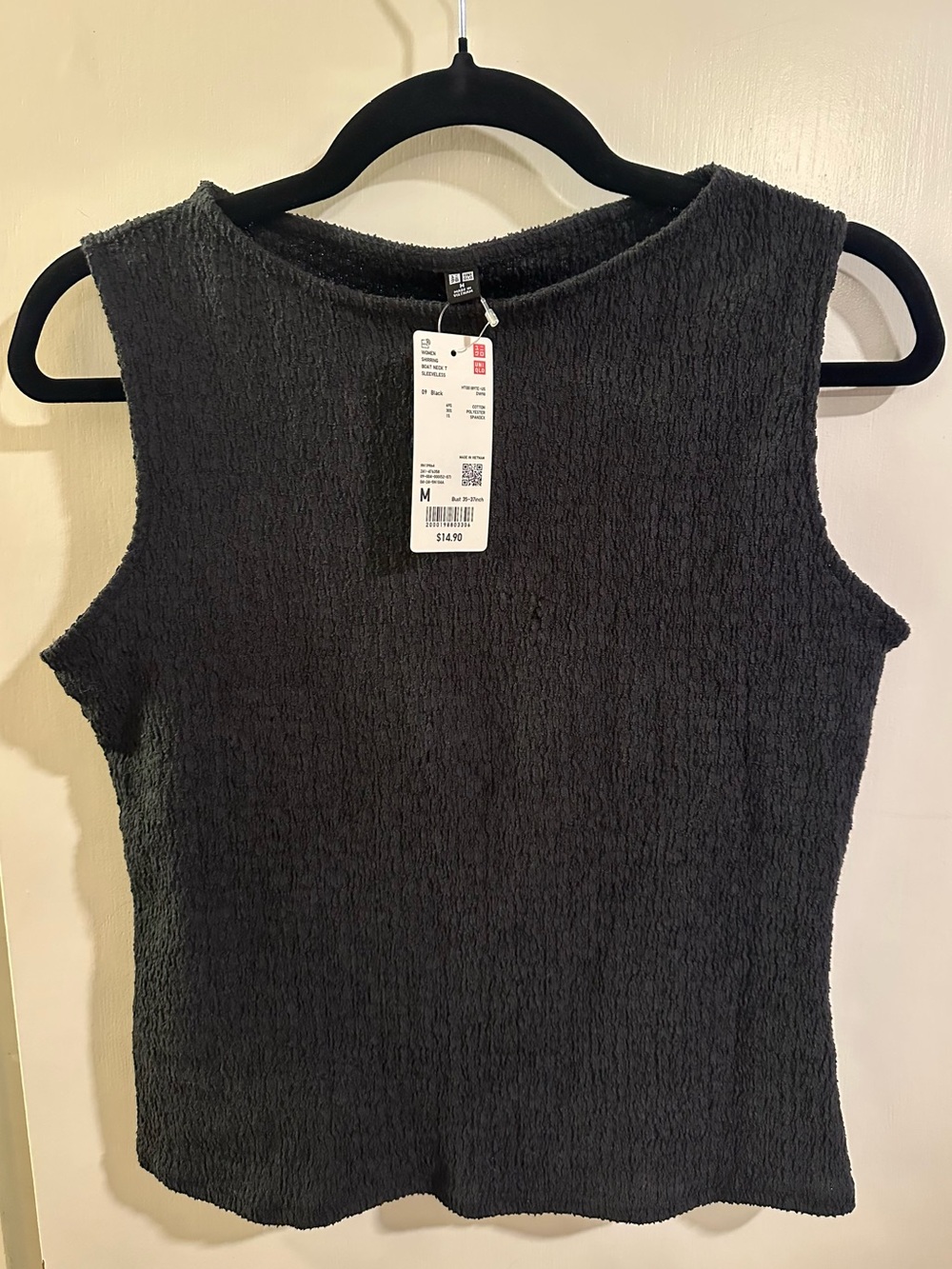 NWT UNIQLO Black Blouse
